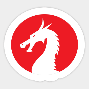 vintage dragon Sticker